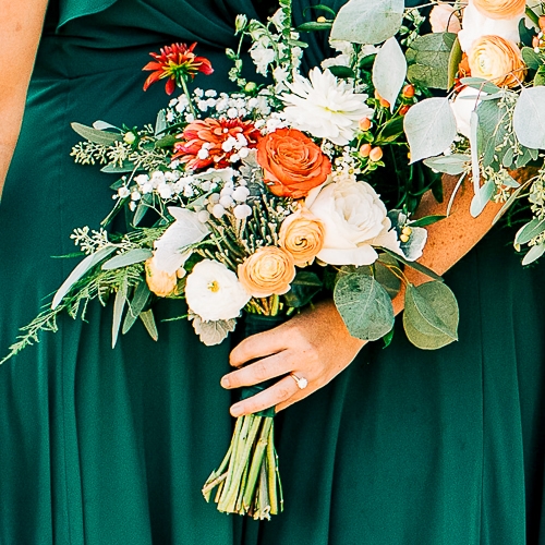 Bronze Barn Wedding Bridesmaid Bouquet